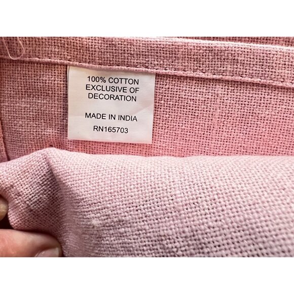 CHRISTMAS PINK Kitchen Towel Set of 2 Embroidered BEADED Detailed HOSTESS GIFT - Picture 8 of 12